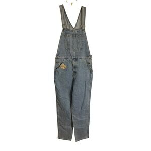 Vintage‎ NEW Maneuvers Denim Men's Medium Wash Loose Fit Denim Overalls Small